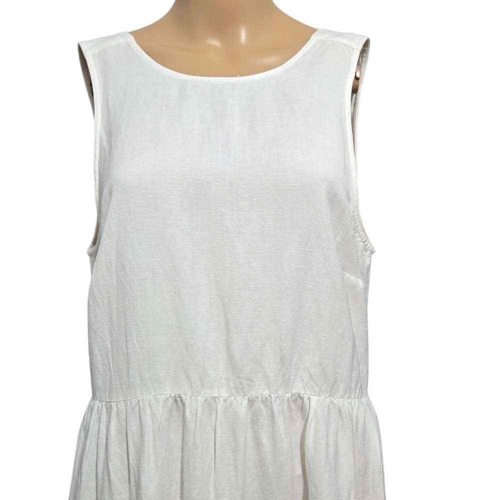 LOFT Beach Open Back Tiered Midi Summer  Dress Size Small - Picture 4 of 11